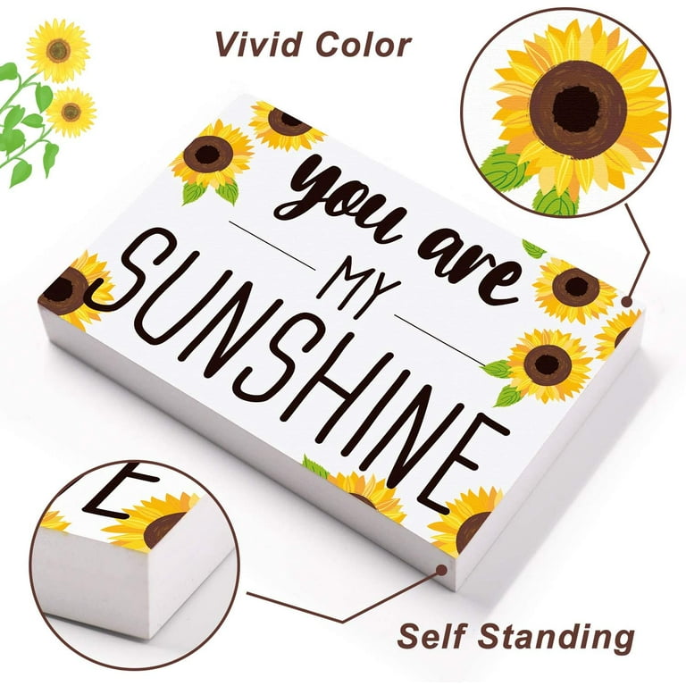 Home sunflower blocks sign Tiered Tray Farmhouse Summer Kitchen decor Home sunflower blocks sign Tiered Tray Farmhouse Summer Kitchen decor